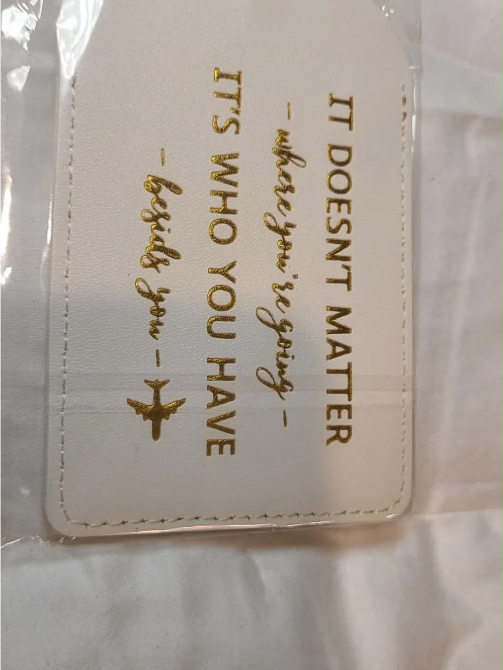 17 white faux leather luggage tags for weddings or party favors